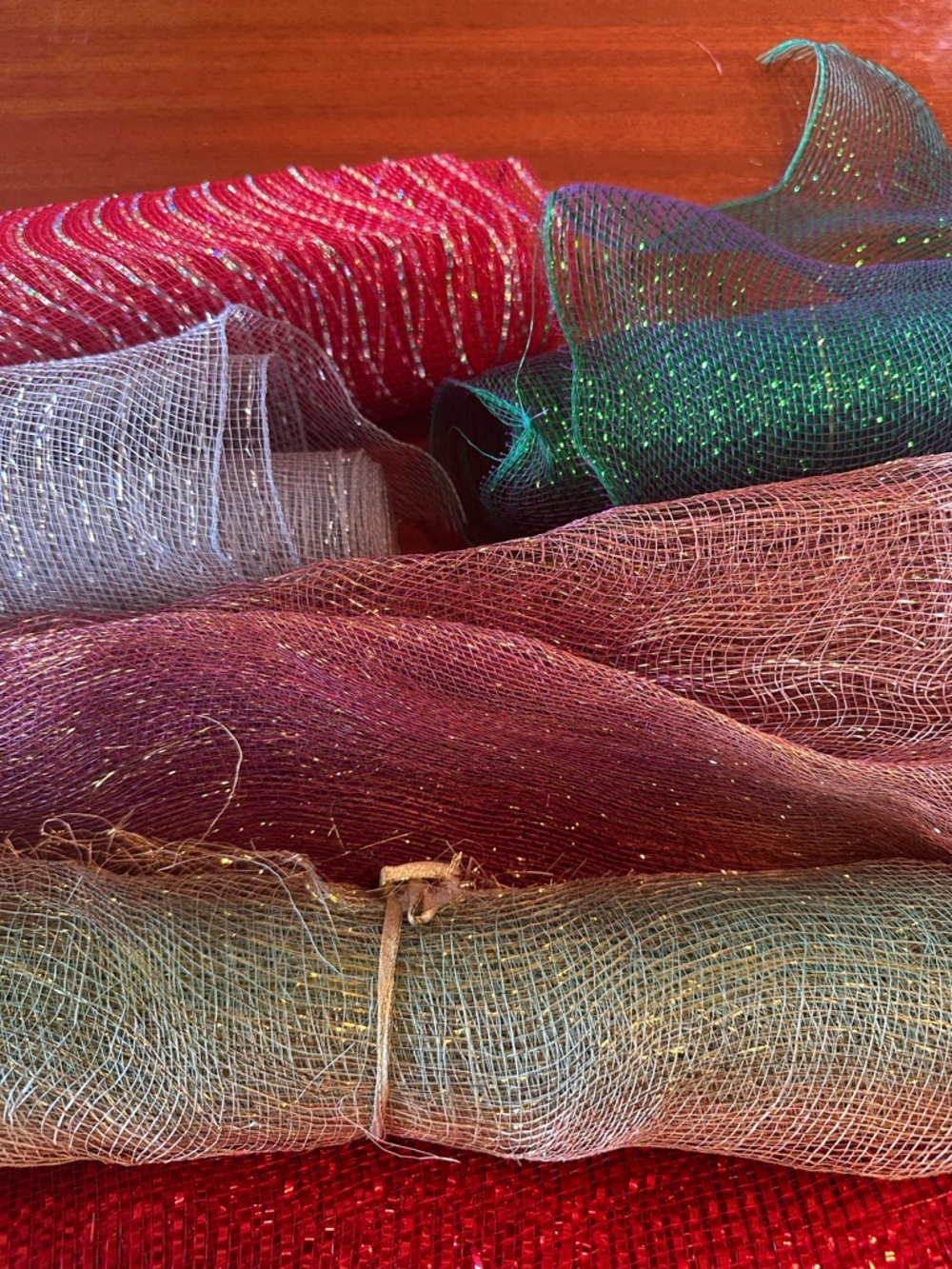 Lot Assorted Mesh Ribbon - Picture 3 of 4